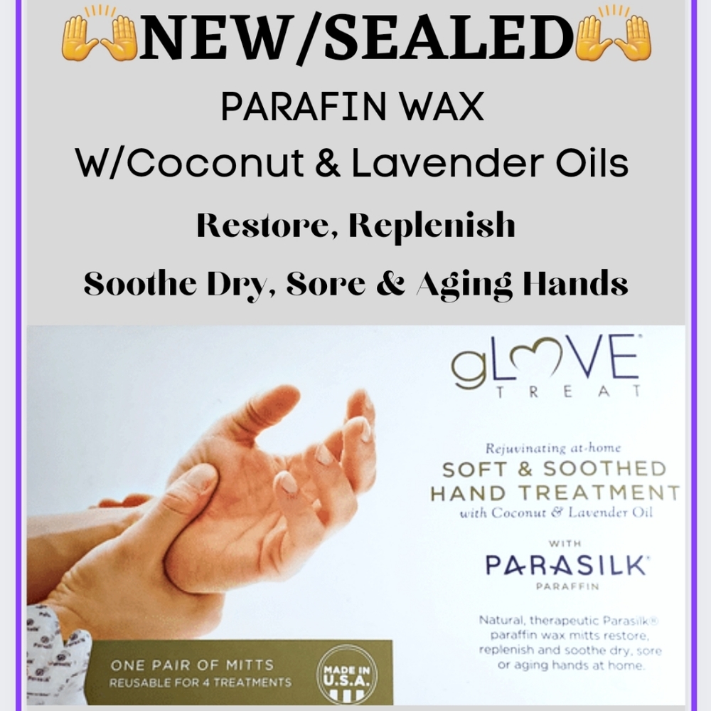 🔥SEALED PARAFIN GLOVES FOR HANDS🙌